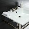 Fauceture KVPB25227W46 Dreyfuss 25" Console Sink W/SS Leg (4", 3 Hole), Wht/Nickel KVPB25227W46 - alternate 2